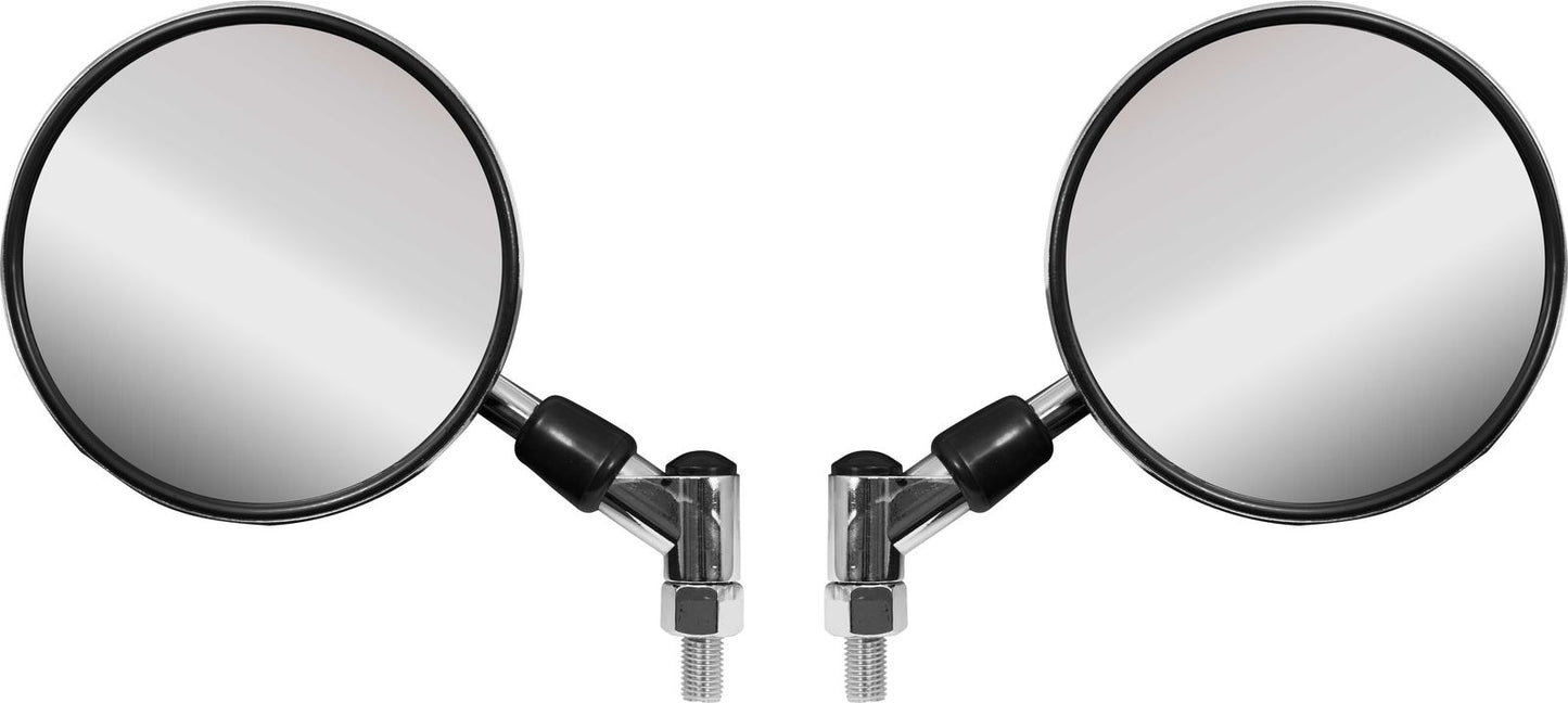 Mirrors 10mm Chrome Round L & R