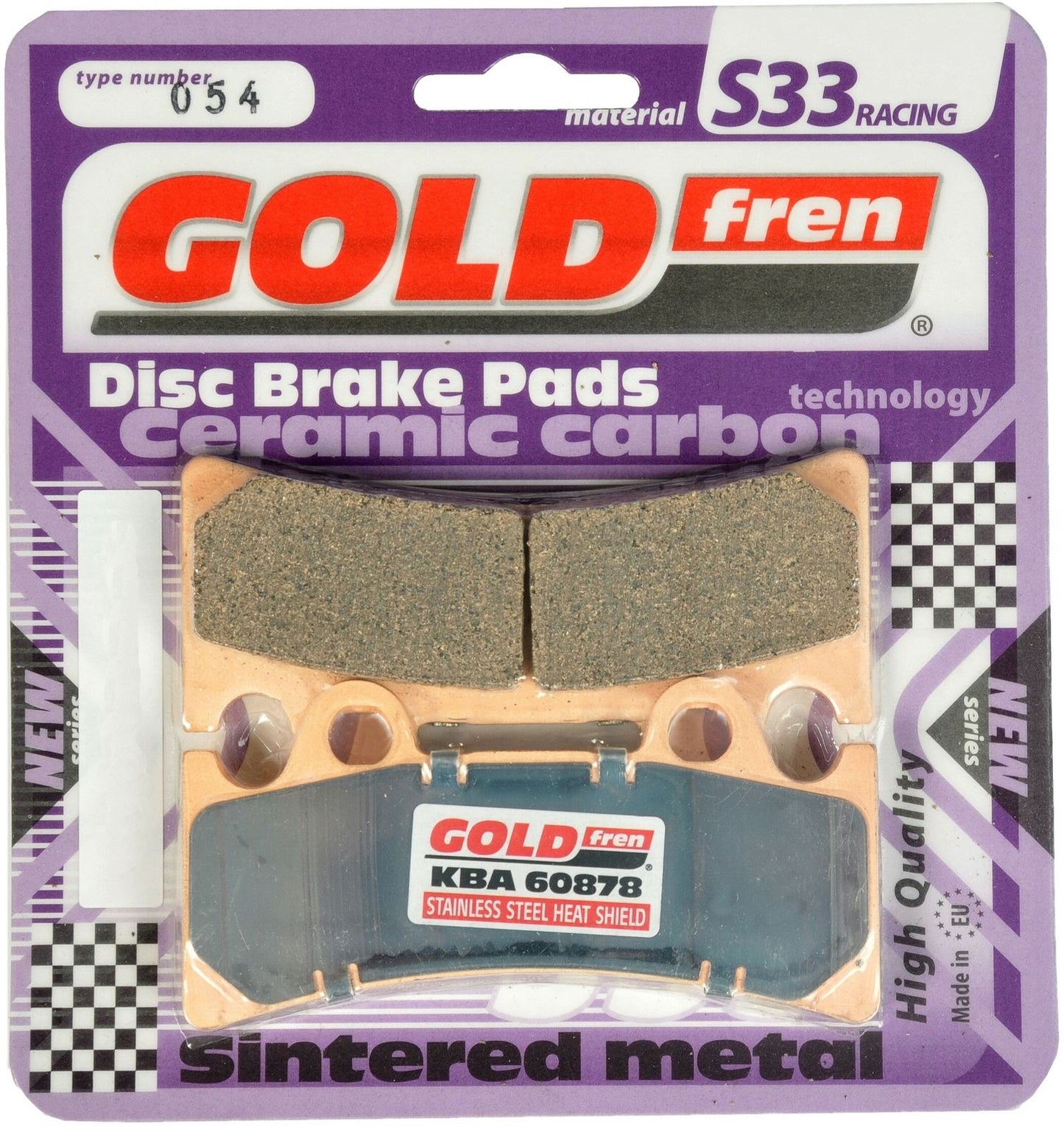 Goldfren Brake Pads S33-054, VD258, FA190, FDB864, SBS683