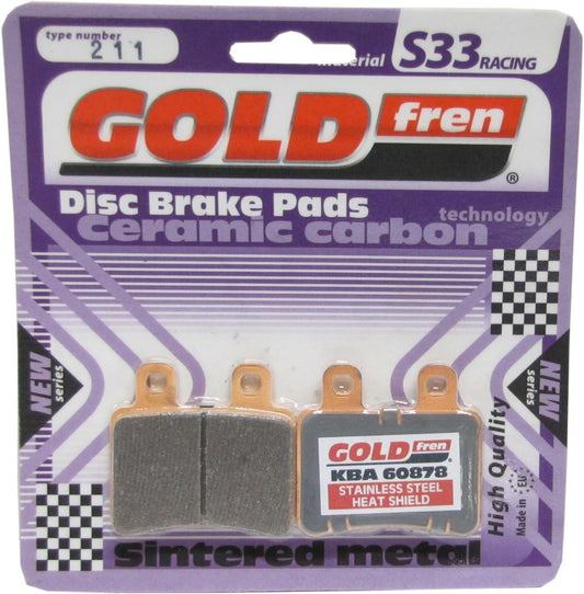 Goldfren Brake Pads S33-211, FA350, SBS773, FDB2128, VD999