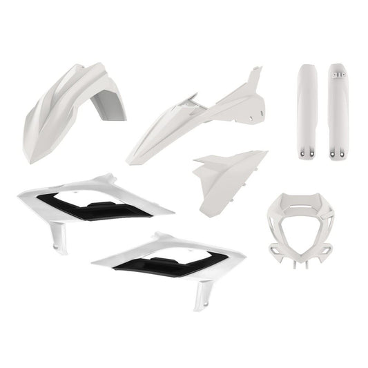 POLISPORT PLASTIC KIT BETA RR 125-480 2T+4T 2023-2024, WHITE