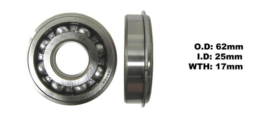 Bearing NTN 6305NRC3(ID 25mm x OD 62mm x W 17mm)