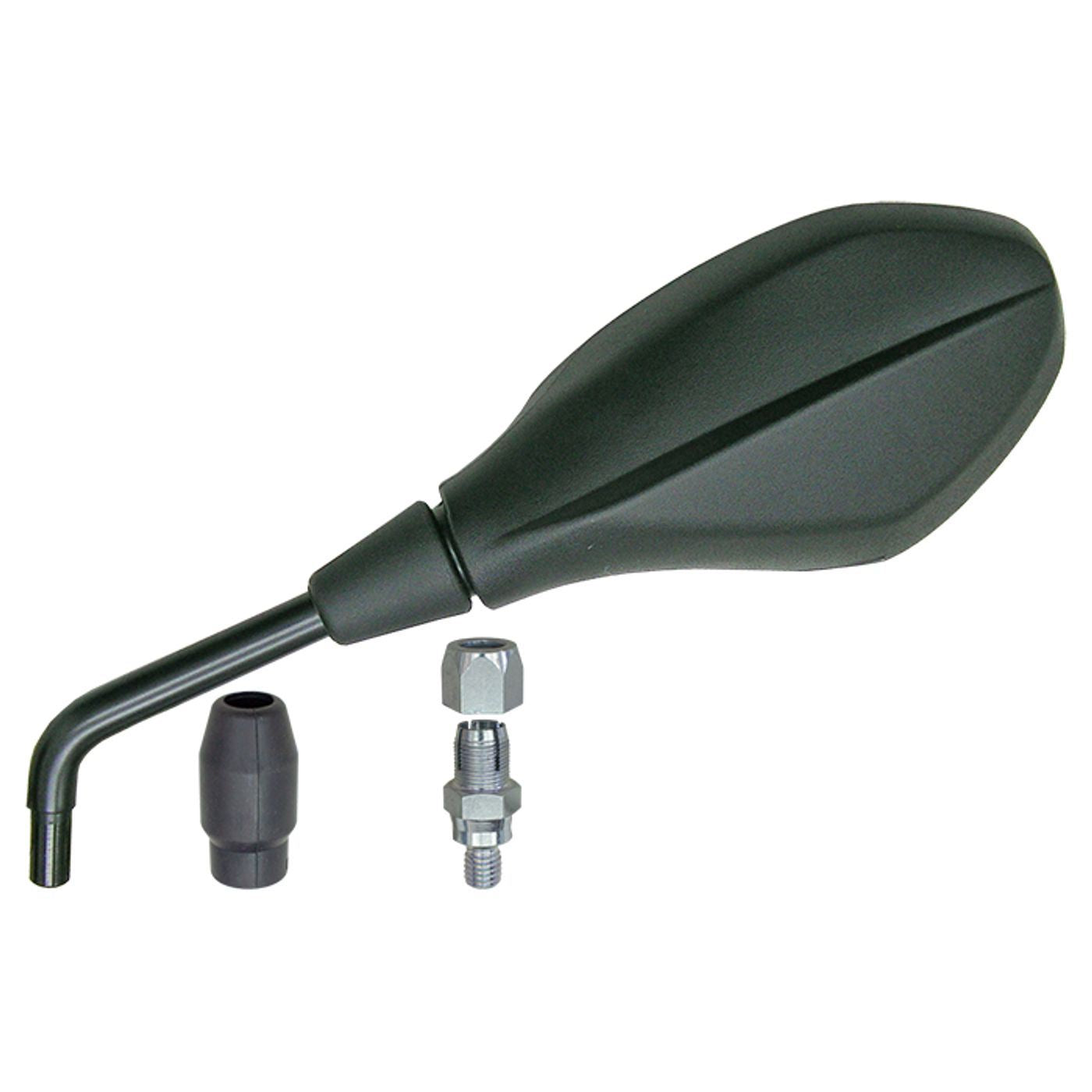 Mirror Left 10mm (1.50mm Pitch) Black BMW F650GS 06-12 (K70), F700GS 11-17 (K72), F800GS 06-18 (K72), F800R 05- (K73), S1000R 13- (K47) (E-Marked) OE Ref: 51167715861