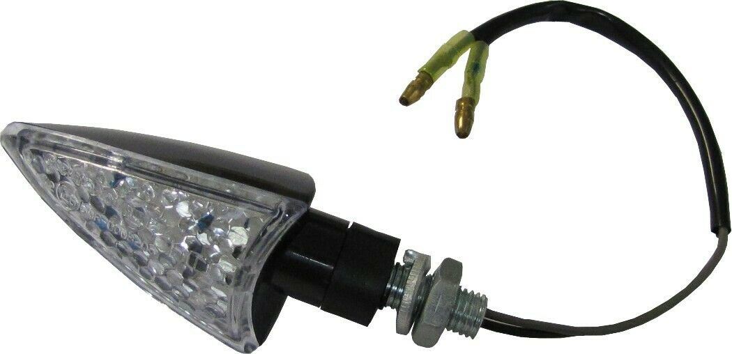 Complete Indicator LED Large Arrow Black Short Stem with Clear Lens E8