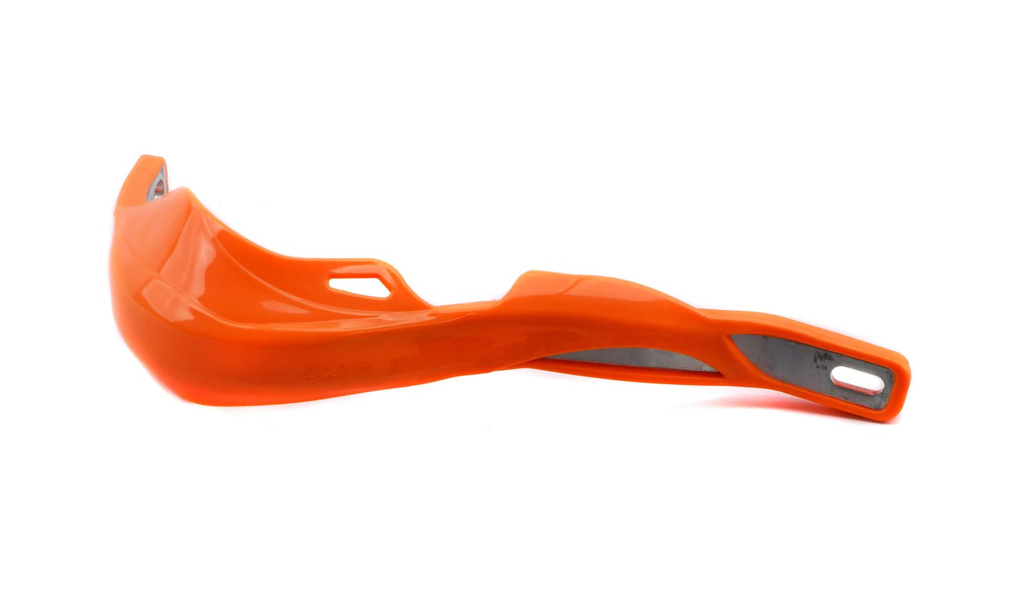 Handguards Wrap Around Orange With Alloy Reinforcement Bar & Full Fitting Kit