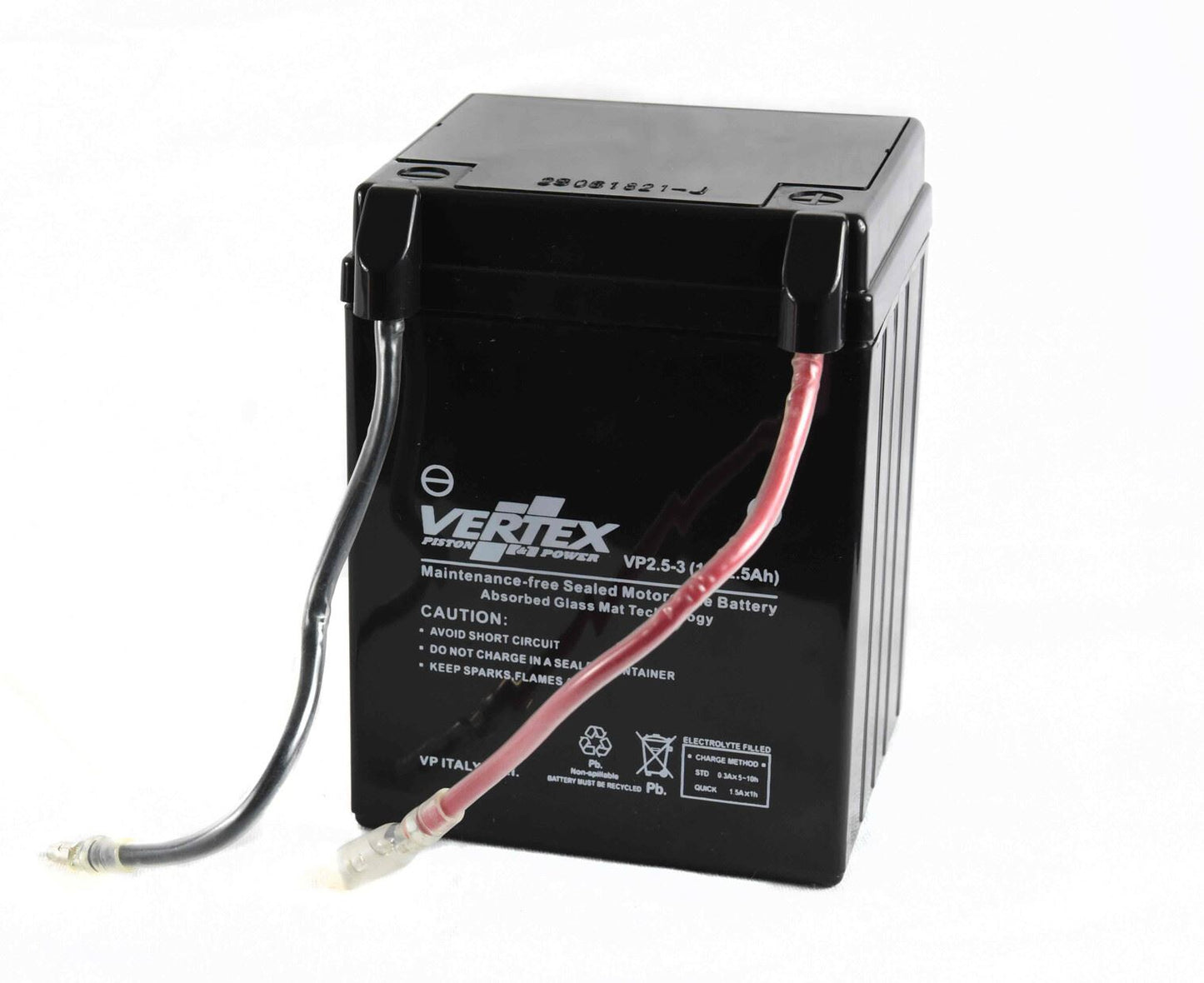 Vertex VP2.5-3 Battery (L:81 mm x W:78 mm x H:106 mm)