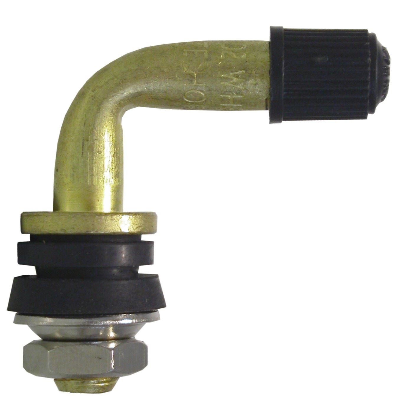 Tubeless Valve 8mm with 90' Bend with Locking Nuts Inside