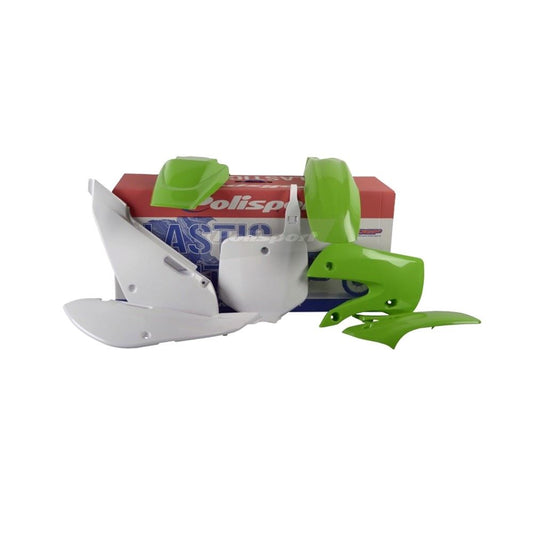 POLISPORT PLASTIC KIT KAWASAKI KX65 2000-2025, GREEN OEM 11-12/16-23