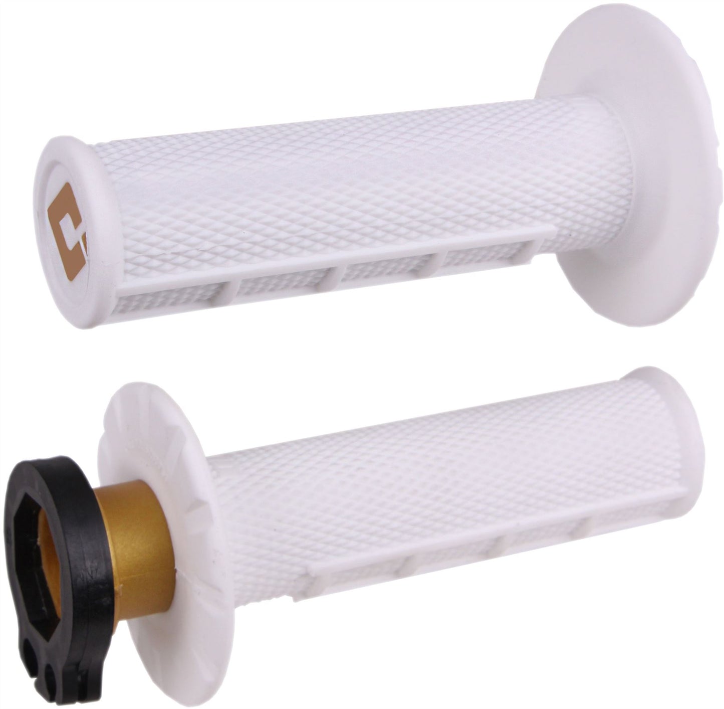 ODI Grips Half Waffle Lock On Pro White