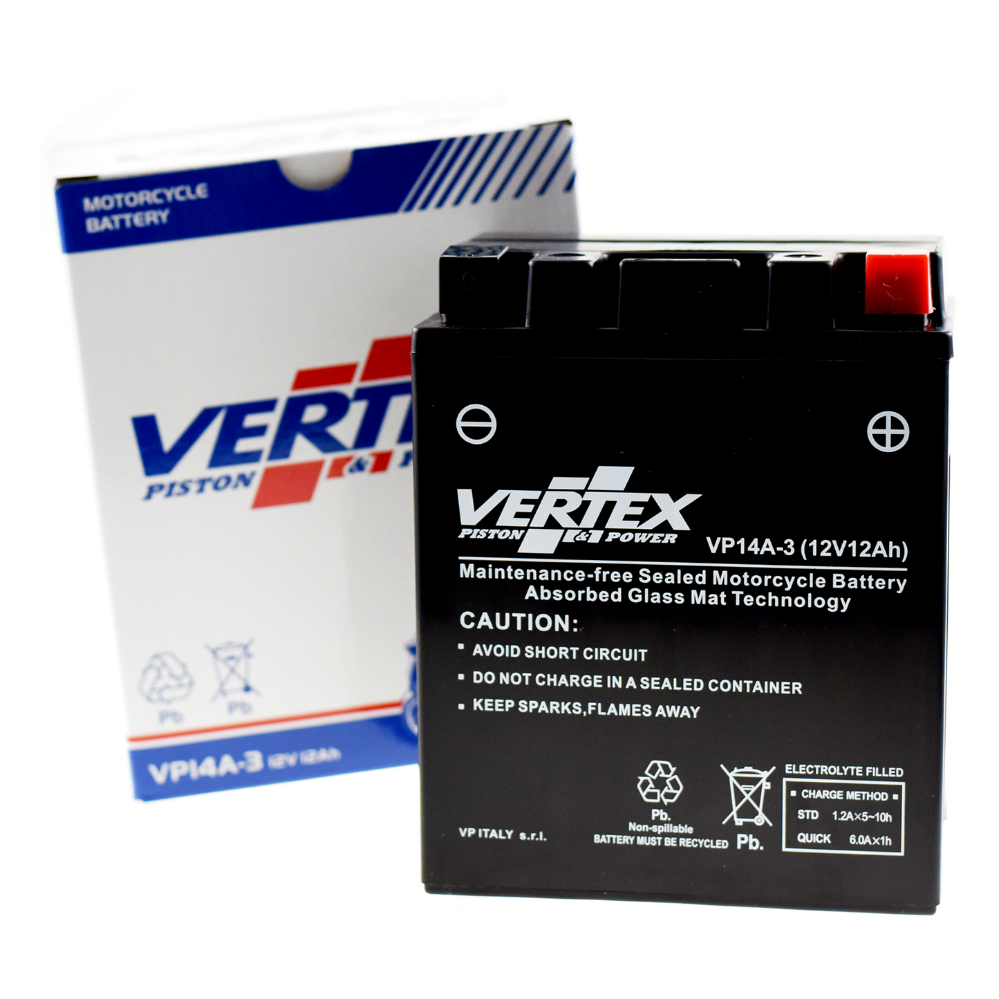 land port ltx14ah-3 VP14A-3 Battery replaces CB14L-A2/CB14L-B2 (L:135 mm x W:92 mm x H:166 mm)