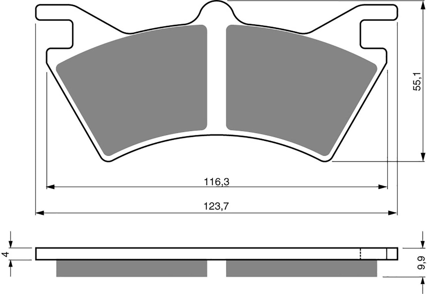Goldfren Brake Pads AD208, FA313R, SBS757, VD973
