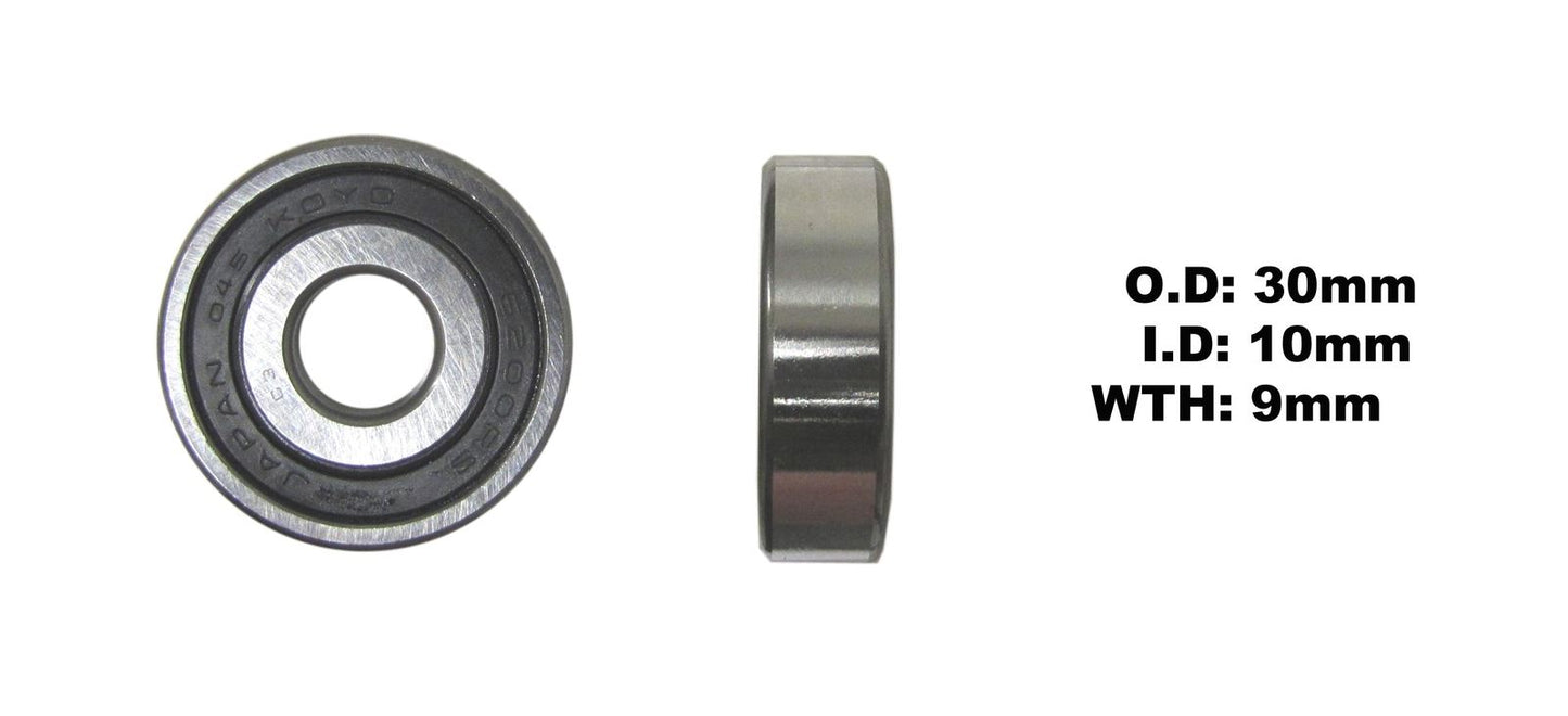 Koyo Bearing 6200-2RS-C3 (ID:10mm x OD:30mm x W:9mm)