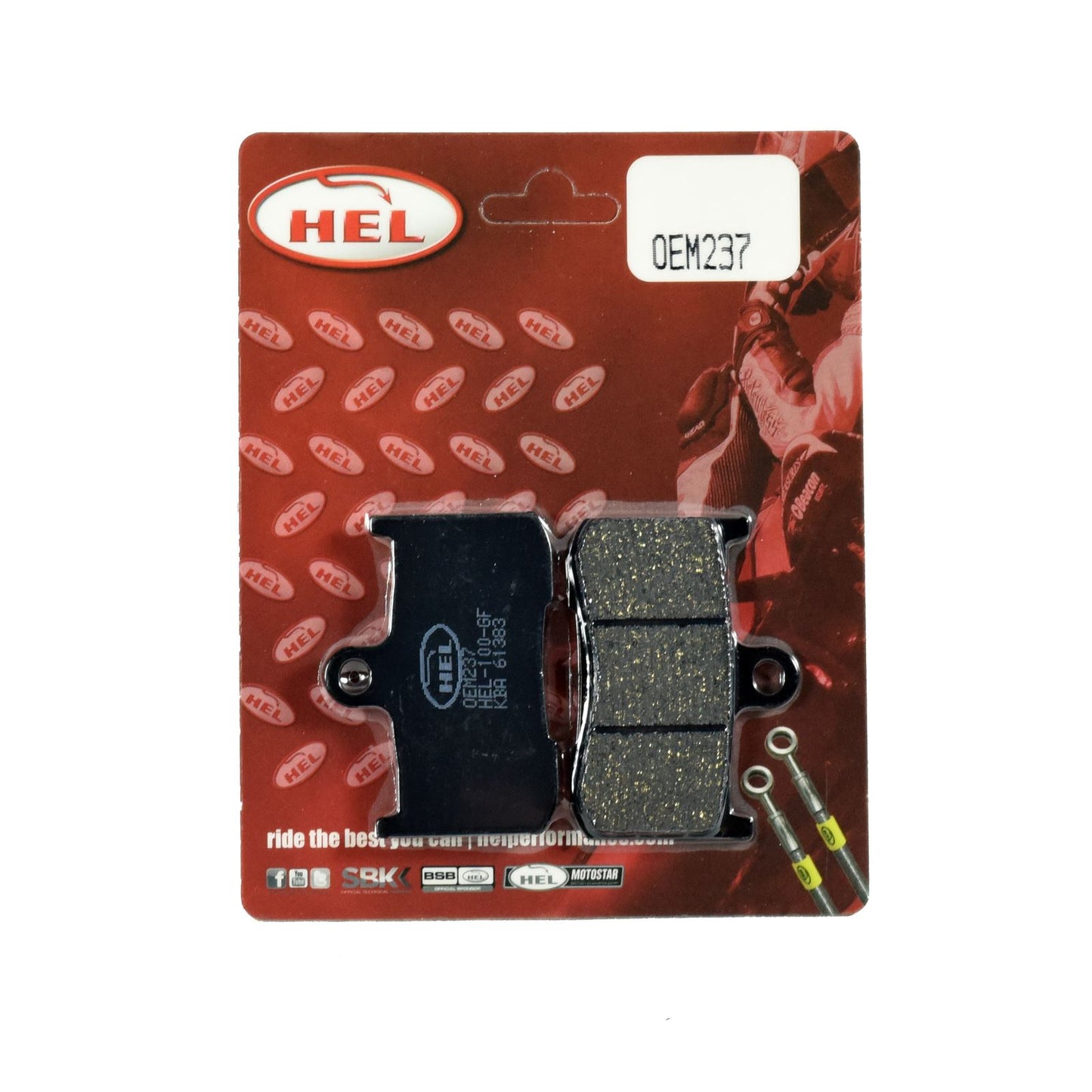 Hel Brake Pad OEM237,AD207,FA347 for Sports,Touring,Commuting