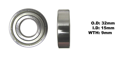 Bearing Koyo 6002ZZ(I.D 15mm x O.D 32mm x W 9mm)