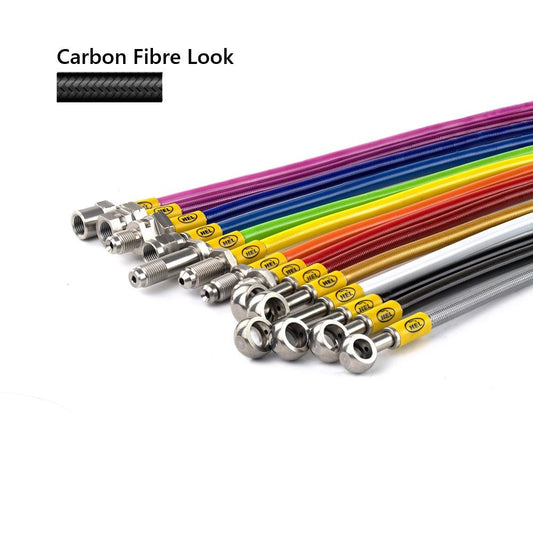 Carbon Hel Clutch Braided Hose Line For Suzuki DL1050 V-Strom ABS 2023-