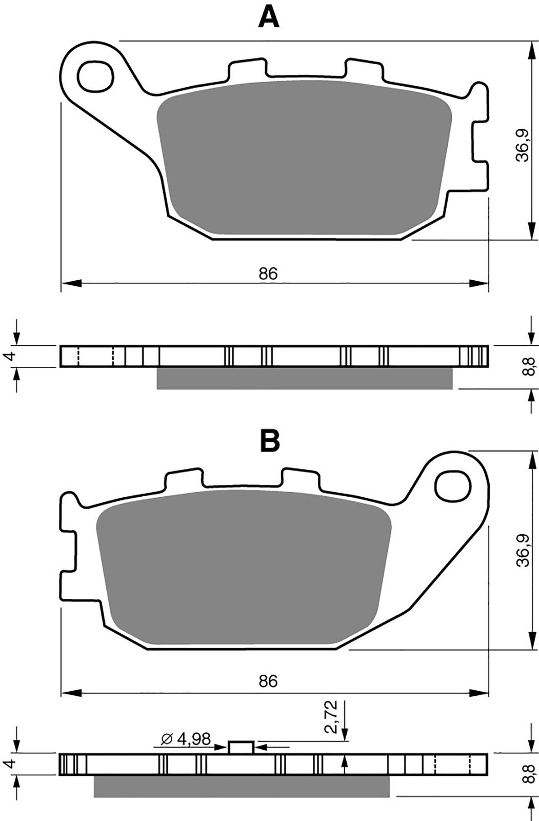 Goldfren Brake Pads AD155, FA358, SBS753, FDB2130