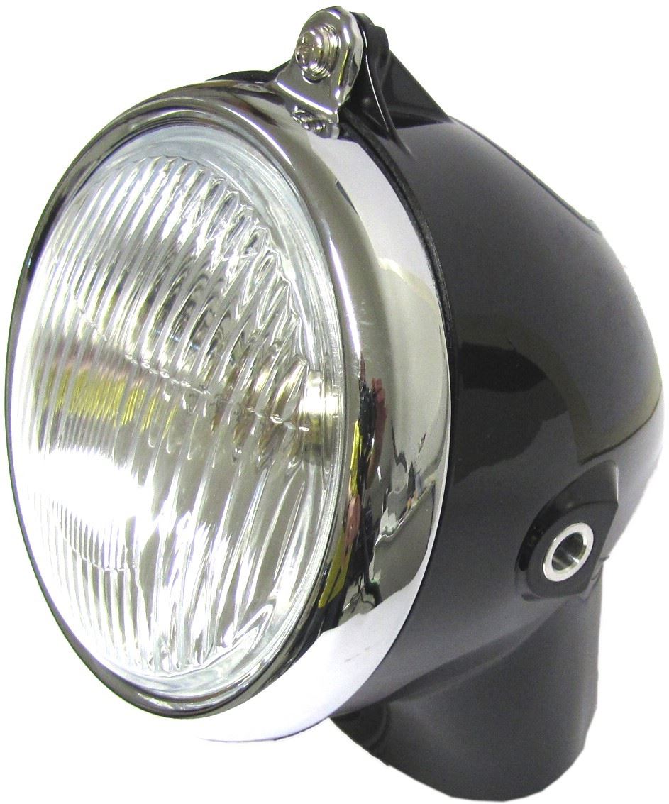 Headlight Round Honda ST50, ST70 Black