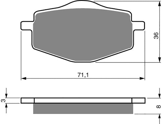 Goldfren Brake Pads K5-LX018, VD329, FA101, FDB383, SBS575, SBS619