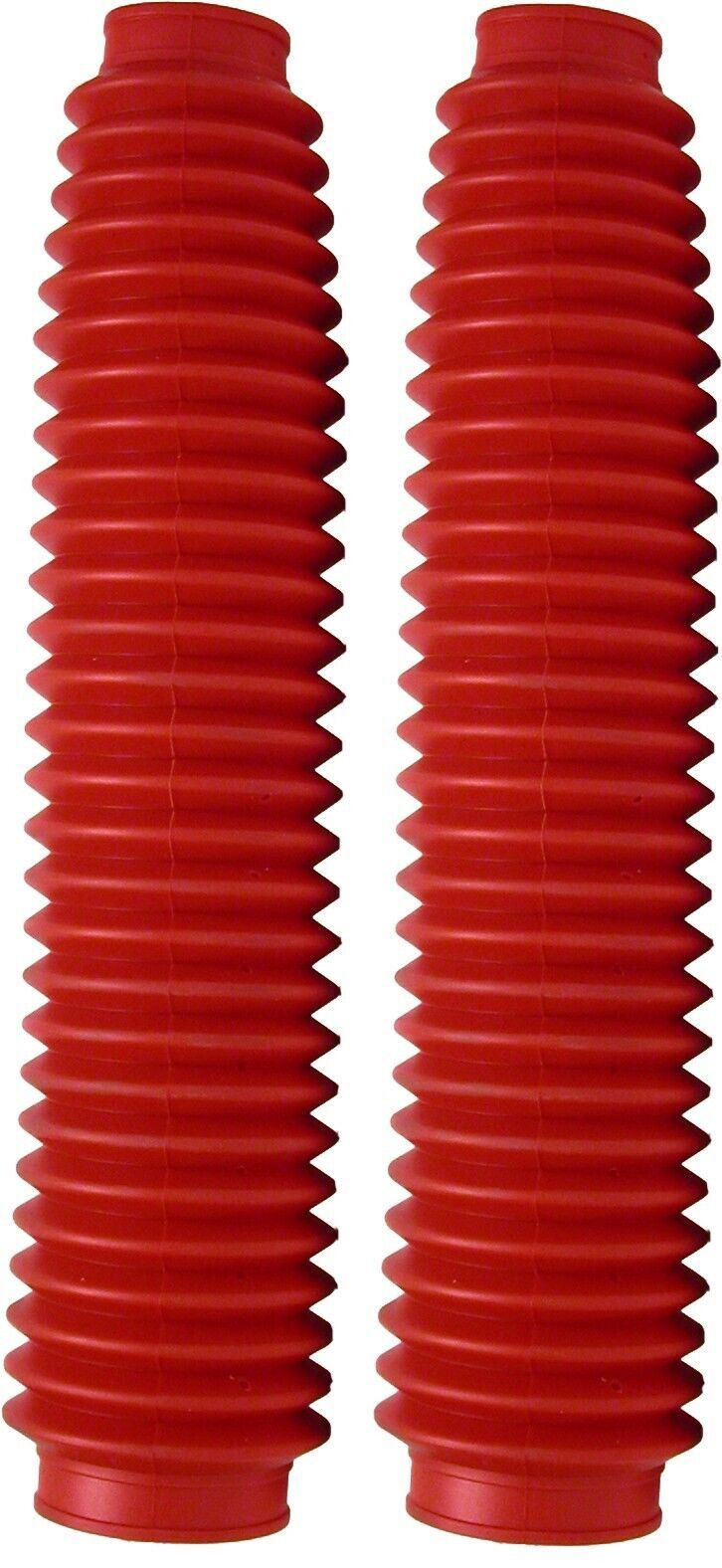 Fork Gaitors Large Red 350mm Long Top 40mm Bottom 60mm (Pair)