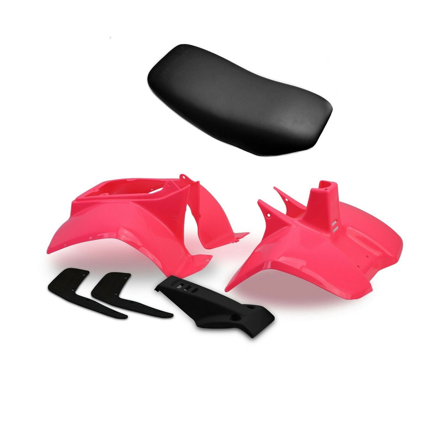 Plastics Set For Suzuki LT50 Pink Front, Rear Fender, Nose Cone, Mudflaps & Seat