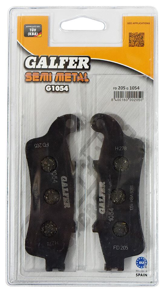 Galfer Brake Pad FD205,AD178,VD165,FA261,SBS721,SBS722