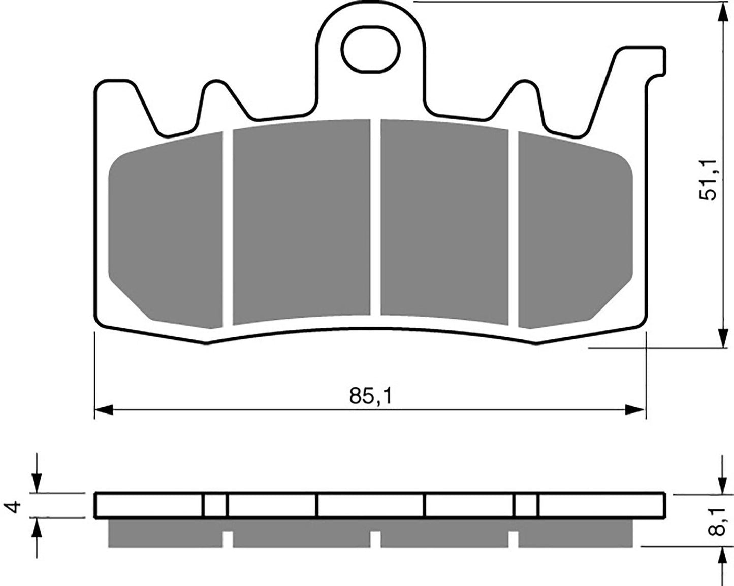 Goldfren S33-328,FA630 as fitted to Ducati Hypermotard 821cc 13, BMW S1000
