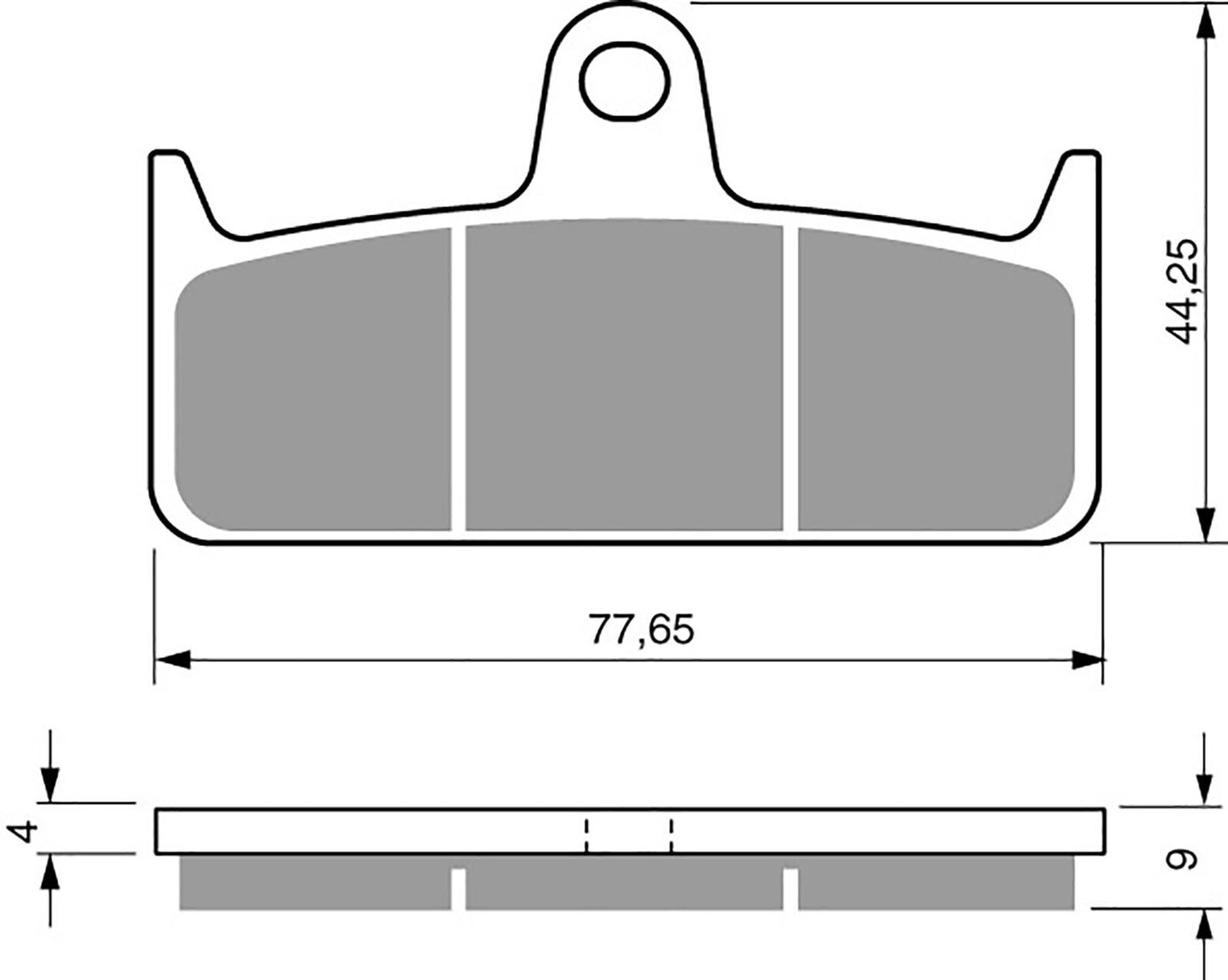 Goldfren AD301 as fitted to Goldfren CP005 Monoblock