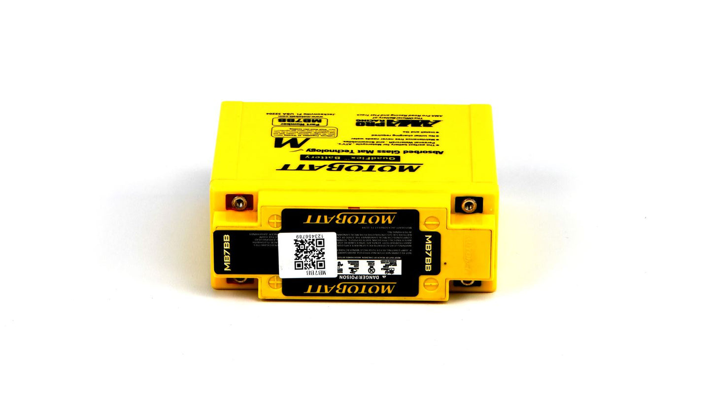 Motobatt Battery MB7BB 12v 9.5Ah (20Hr) CCA:150A YB7B, 12N7B-3A L:150mm x H:130mm x W:60mm