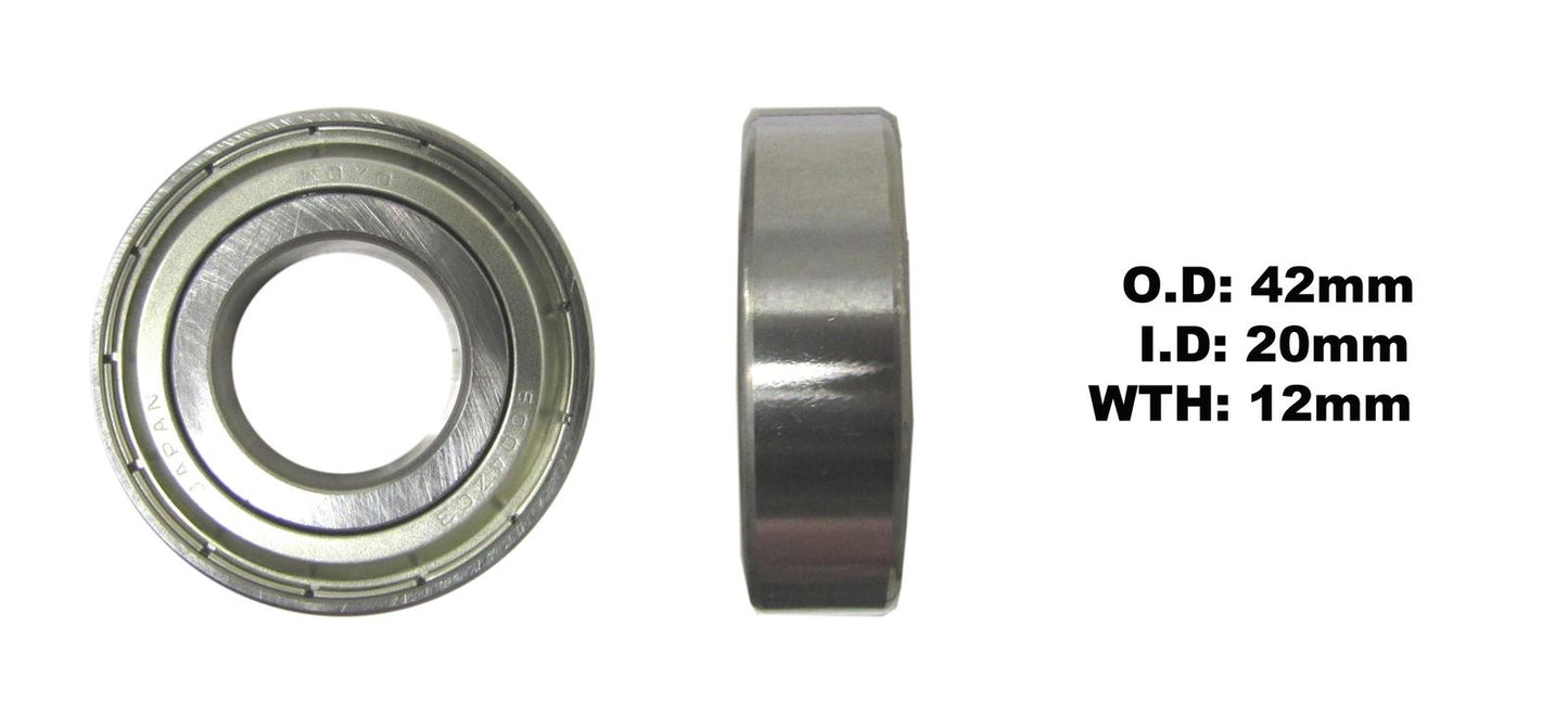 Koyo Bearing 6004-ZZ-C3 (ID:20mm x OD:42mm x W:12mm)
