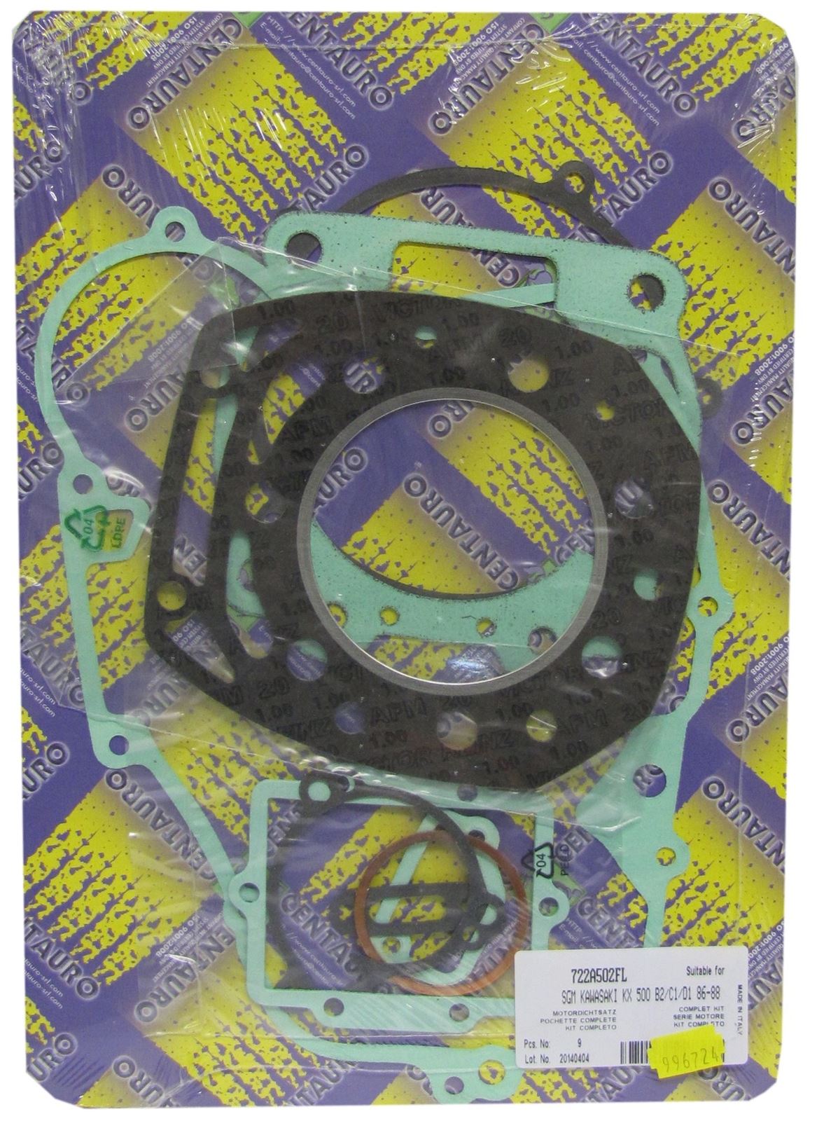 Centauro Full Gasket Set Kawasaki KX500,C1,D1 1986-1988