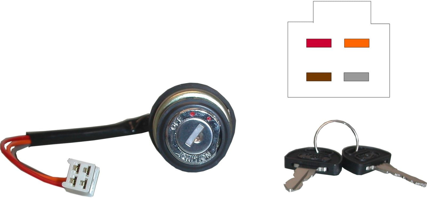 Ignition Switch Suzuki Early GS,GT750 72-79(4 Wires)