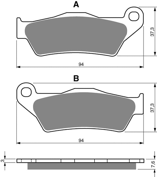 Goldfren Brake Pads AD031, VD947, FA181, FA245, FDB2016, SBS671