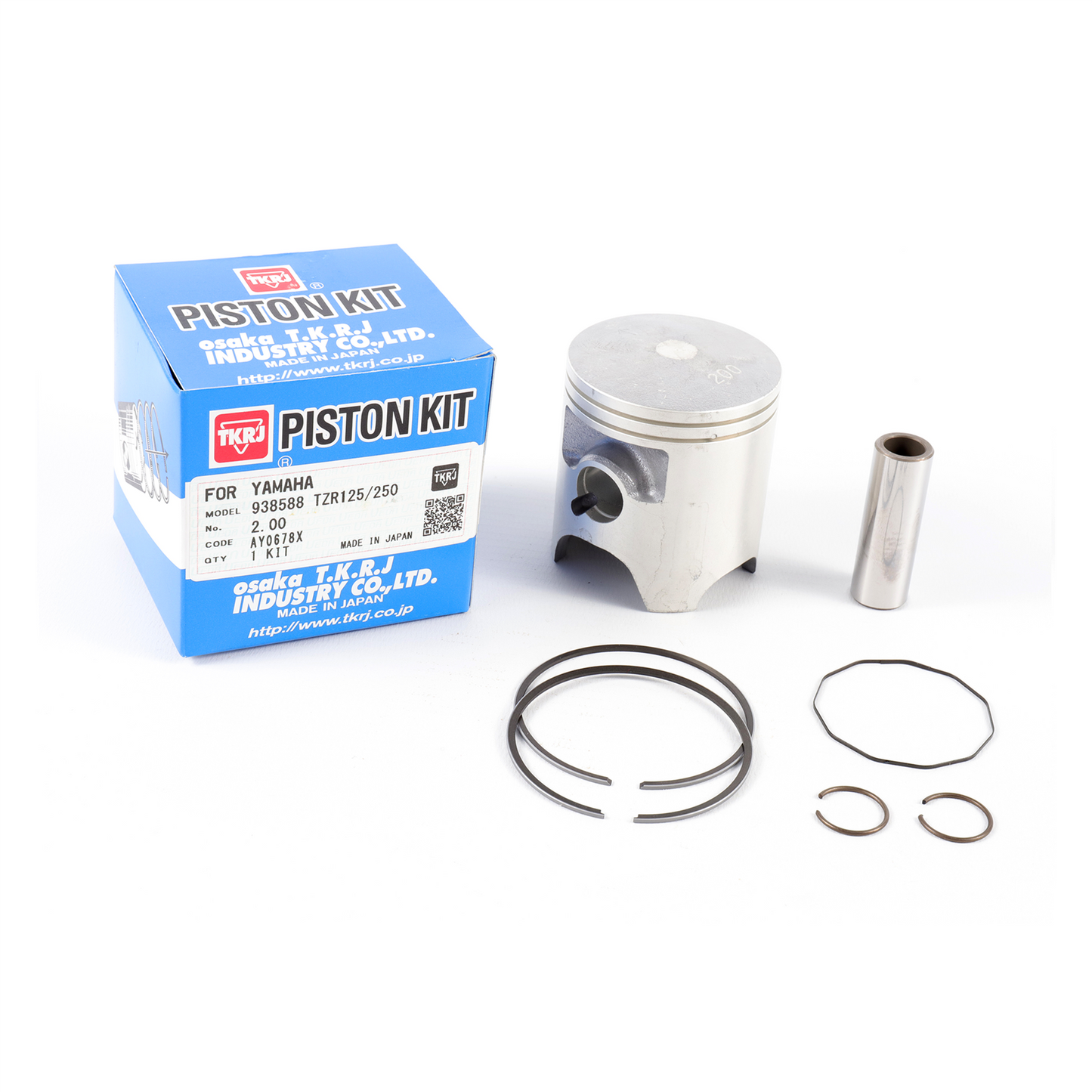 Piston Kit Yamaha 1.00 TZR125,TZR250 Japanese(57.40mm) (AY0674X)