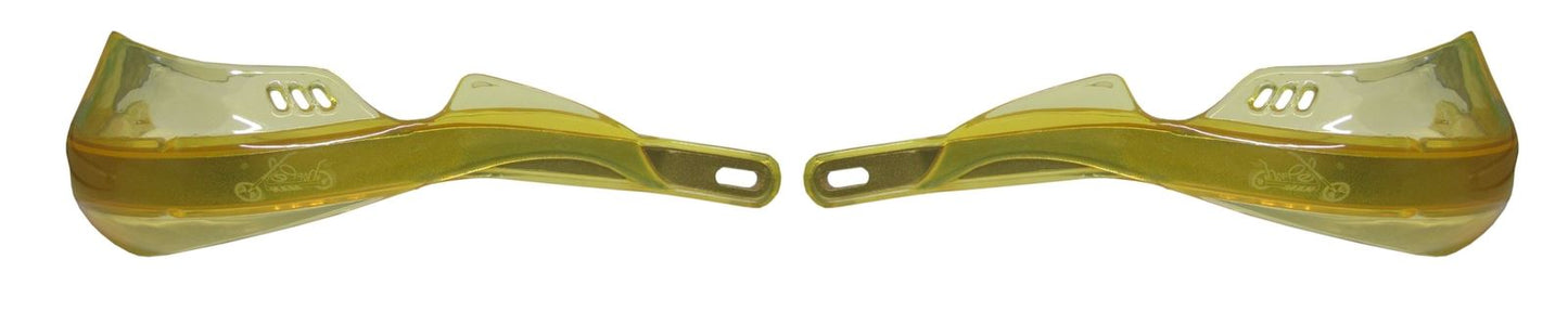 Handguards Wrap Around Yellow With Alloy Reinforcement Bar & Full Fitting Kit