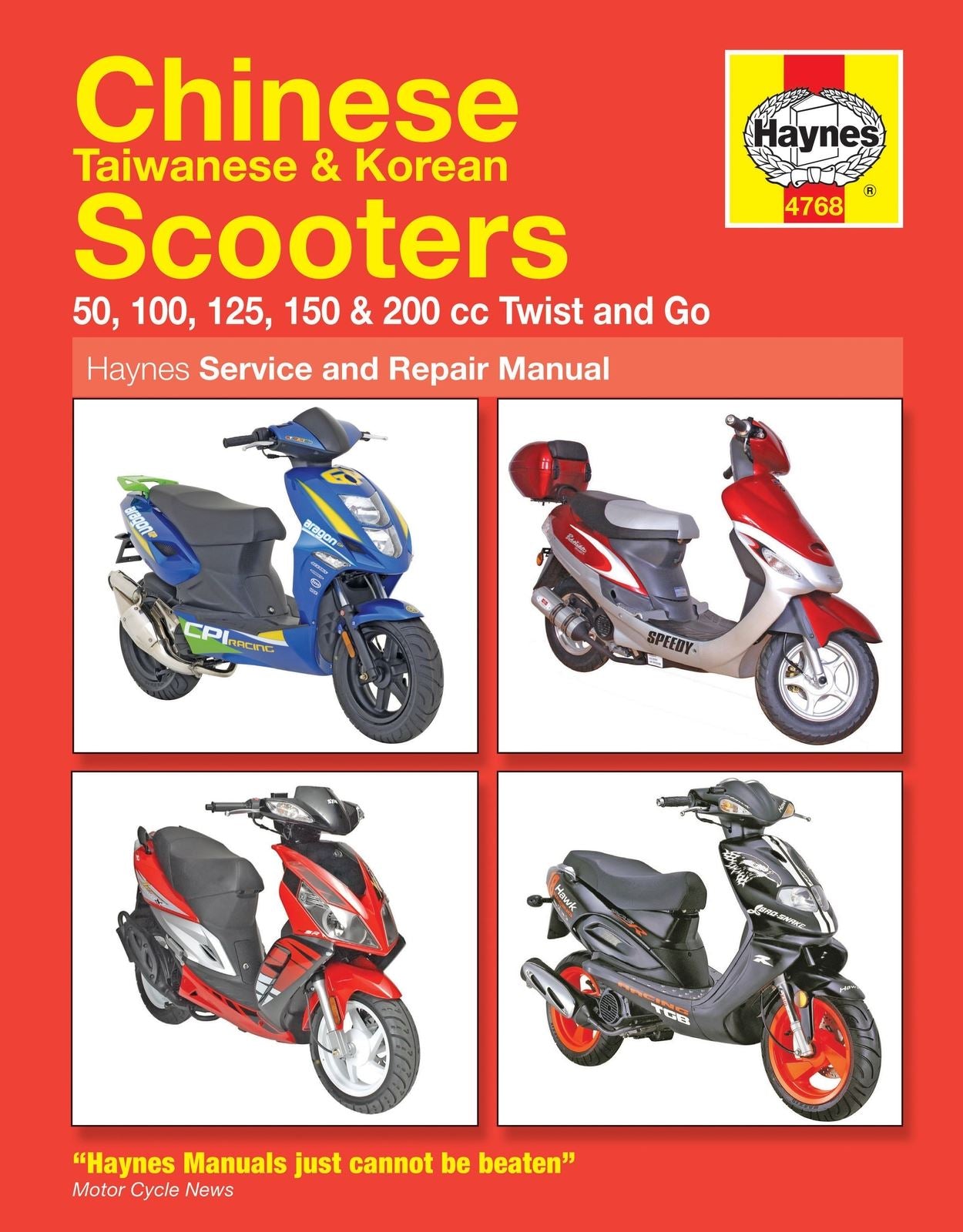Haynes Manual Chinese Scooters 50cc to 125cc Twist & Go