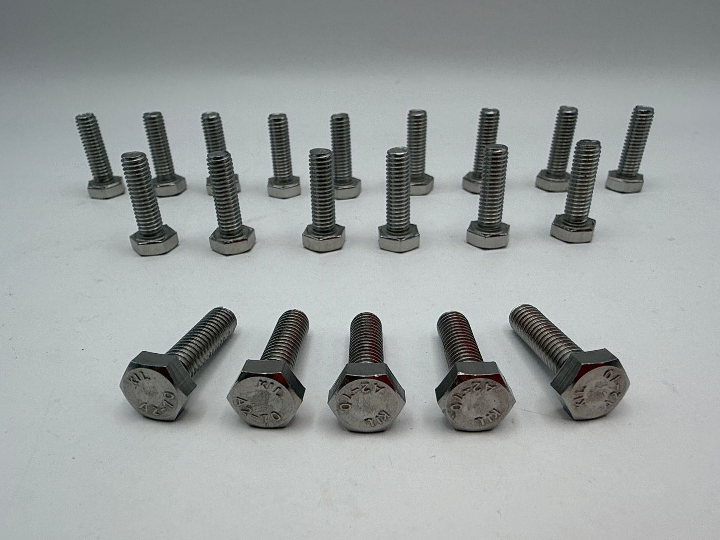 Bolts Hexagon Stainless Steel M6 x 20mm x 1.00mm Pitch