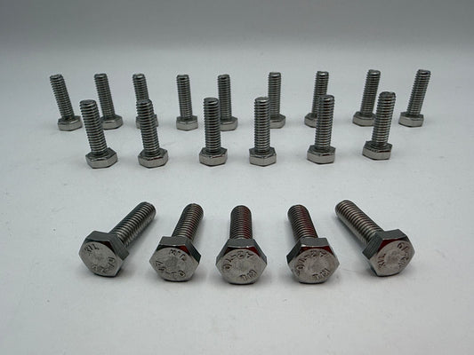 Bolts Hexagon Stainless Steel M6 x 20mm x 1.00mm Pitch