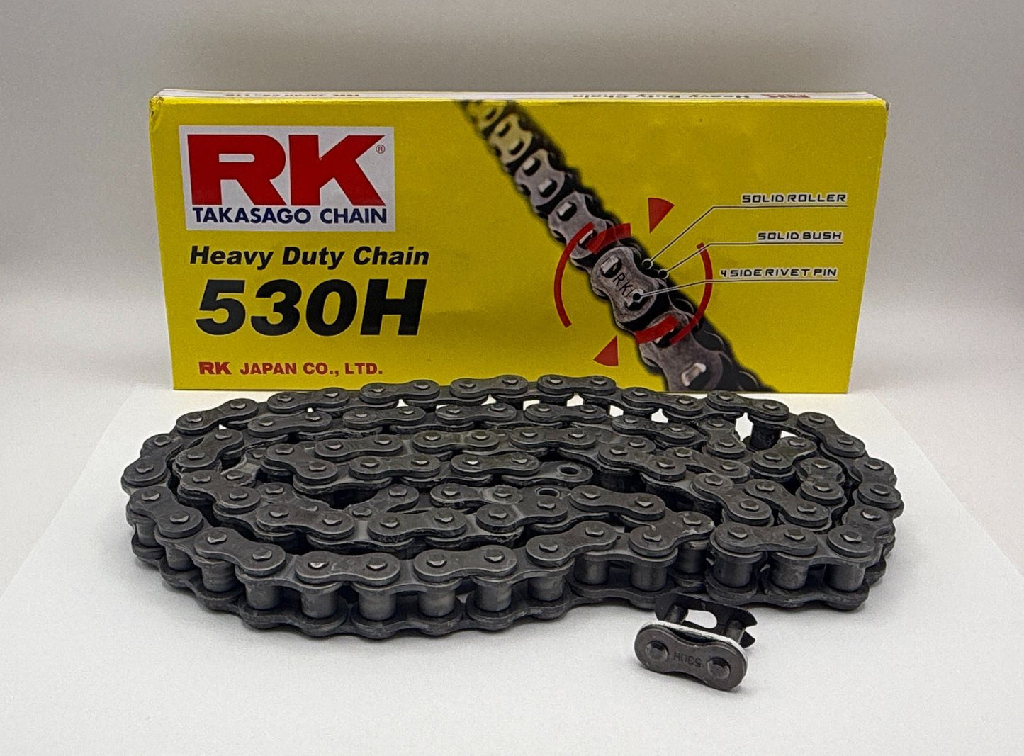 RK Chain Heavy Duty Black 530H 530-096L (34.3KN)