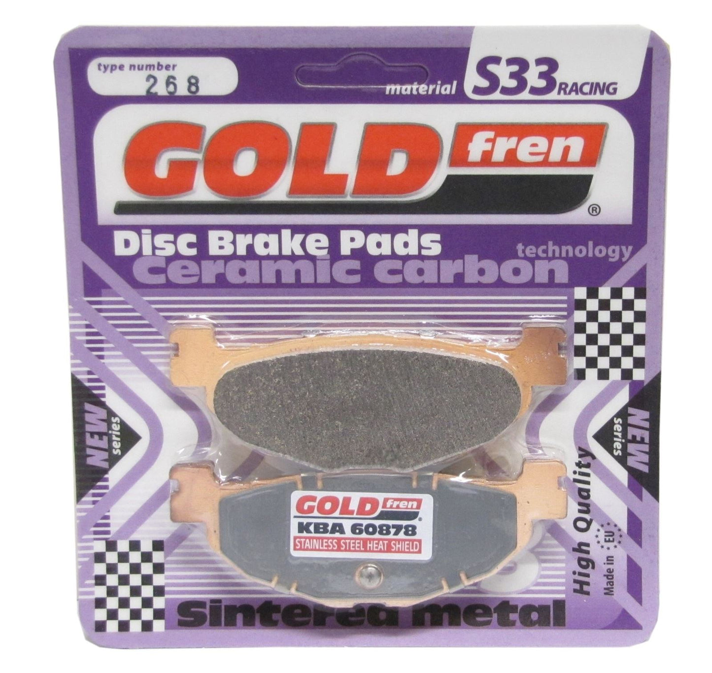Goldfren Brake Pads S33-268, FA408, VD275, SBS812, FDB220