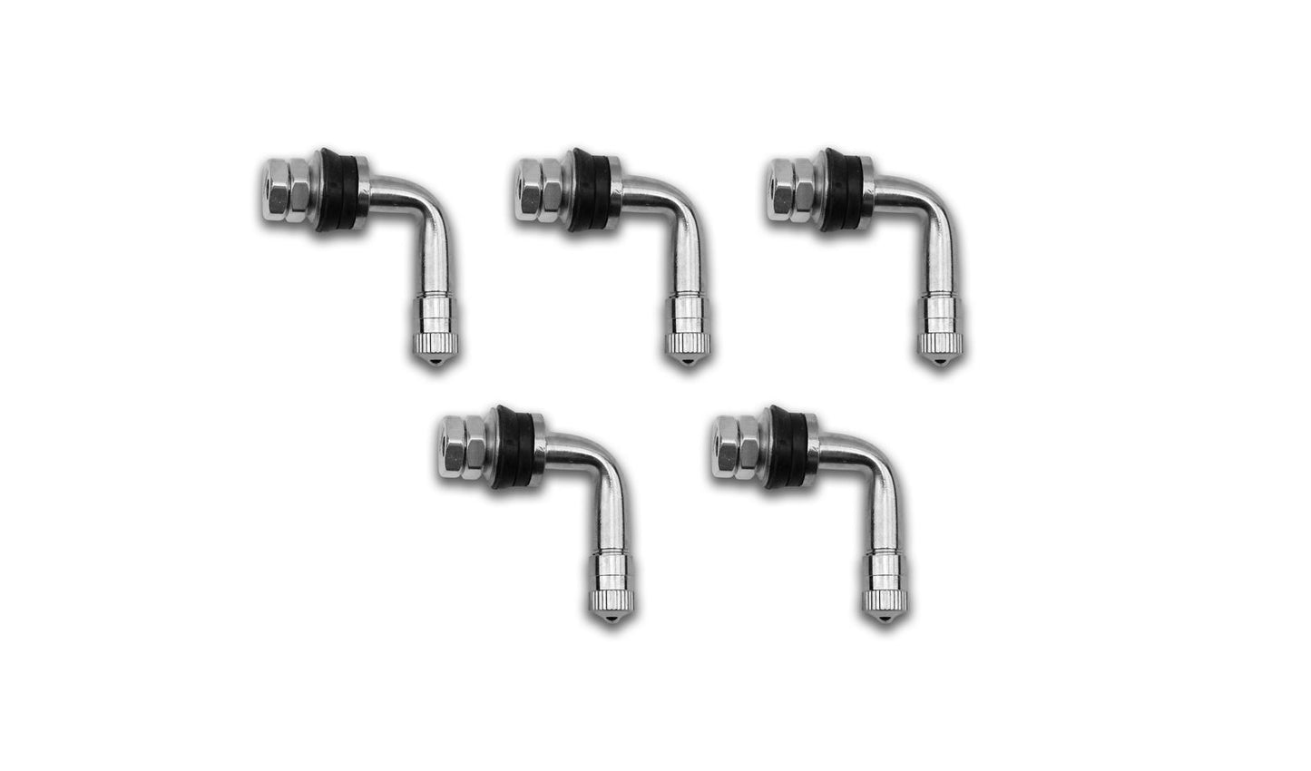 Tubeless Valve 8mm with 90' Bend with Locking Nuts Inside