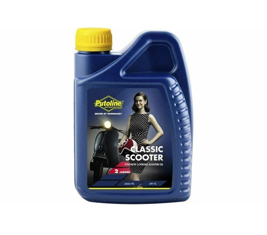 Putoline Classic Scooter Synthetic 2 Stroke 2T Oil For Lambretta LML Vespa 1 L