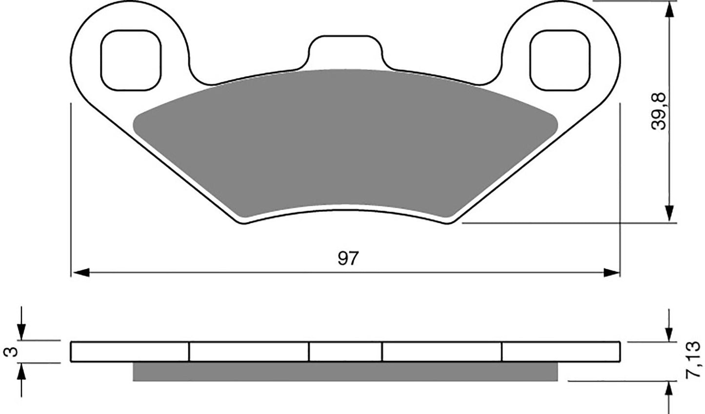 Goldfren AD280, FA159 as        fitted to Polaris similar