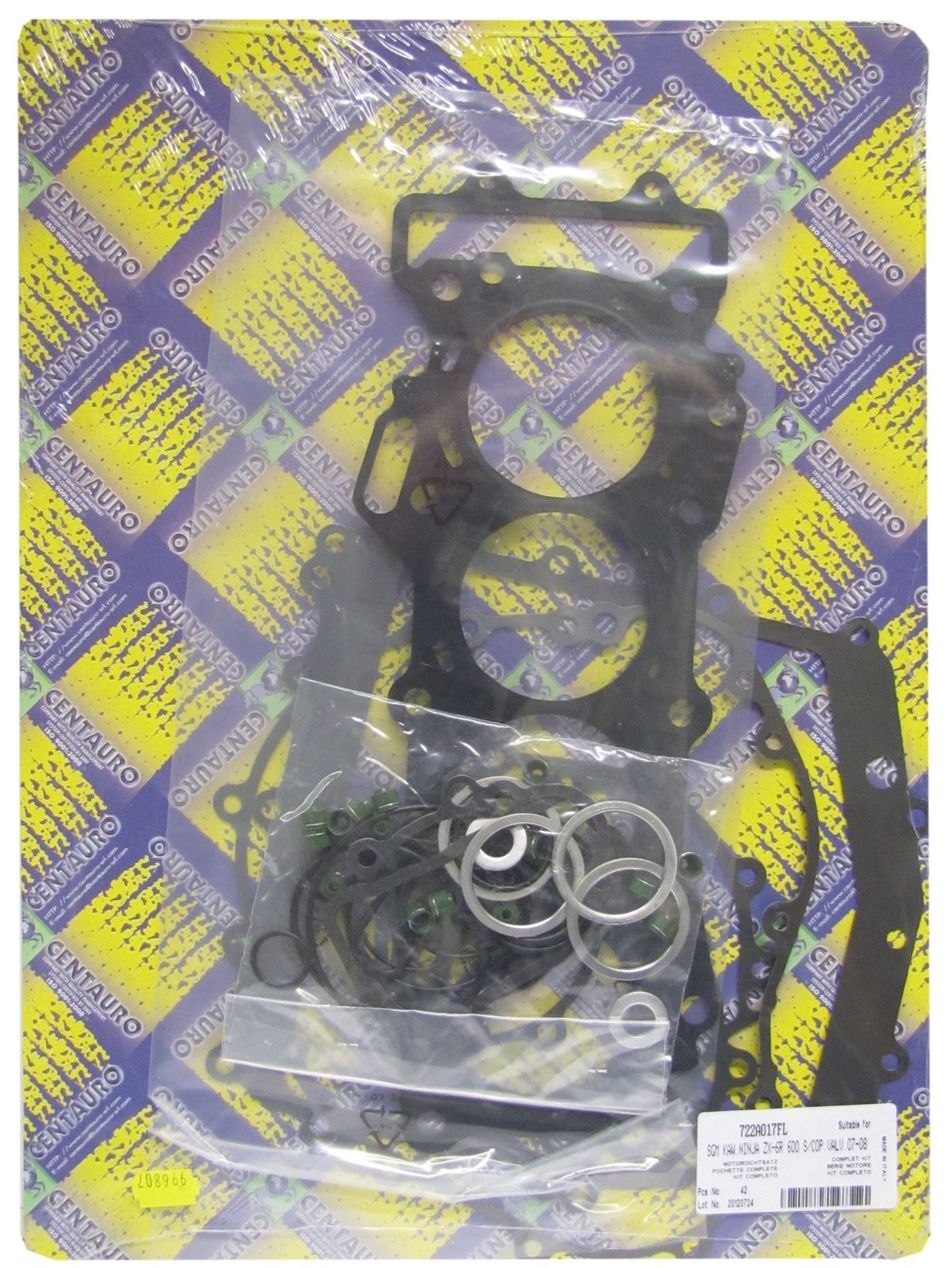 Centauro Full Gasket Set Kawasaki ZX-6R (ZX600P8F) 2007-2008