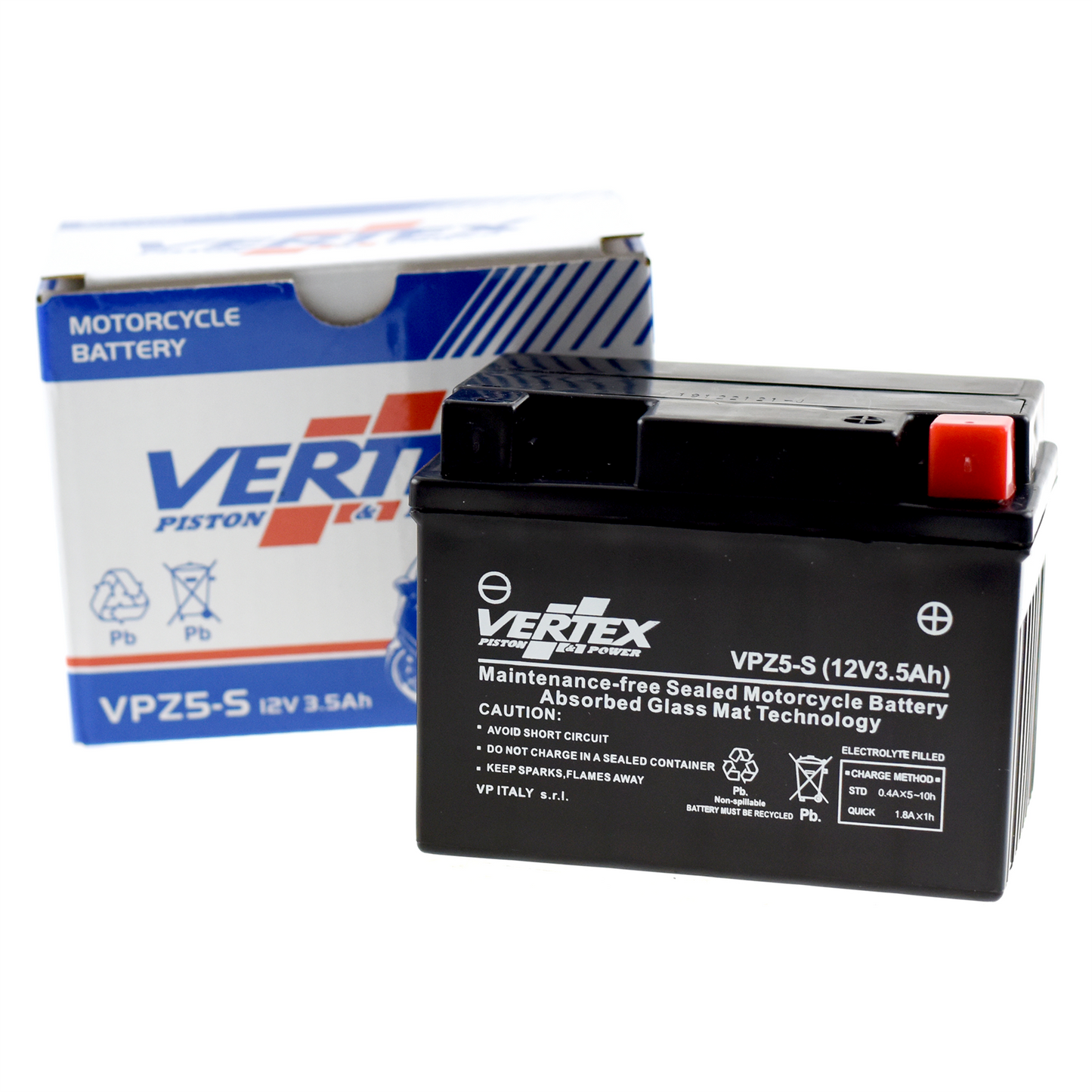 Vertex VPZ5-S Battery CTZ5-S (L:113 mm x W:70 mm x H:85 mm)
