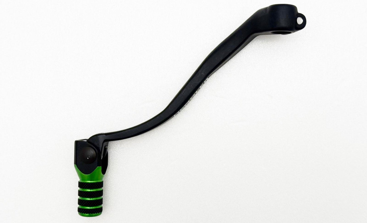 Gear Lever Alloy Black with Green Tip Kawasaki KX250F 04-05, Suzuki RM-Z250 04-06