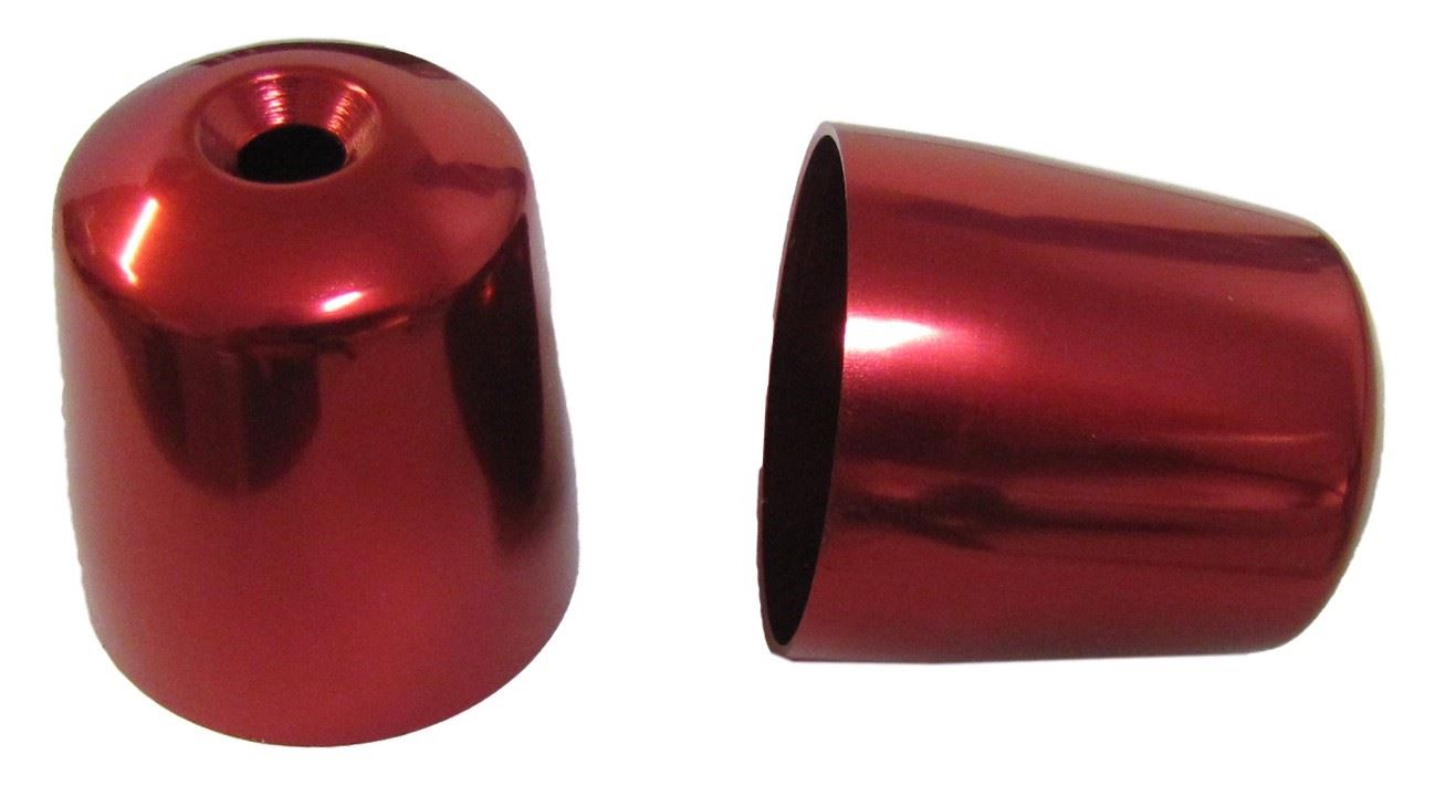 Handlebar Bar End Cover Red For Triumph Daytona 900-1200 Sprint S/Triple (Pair)