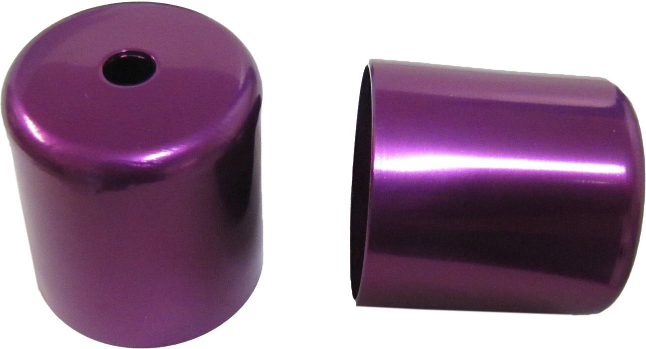 Handlebar Bar End Cover Purple For Suzuki GSXR600 GSXR750T V (Pair)