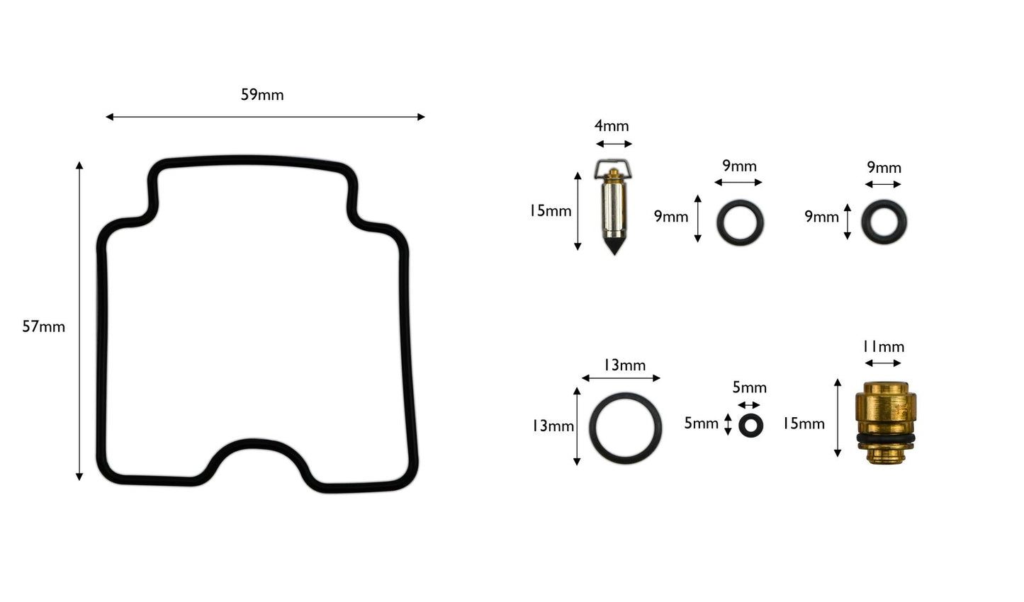 Carb Repair Kit Suzuki GS500F K4-6 04-06, XF650V 97-00