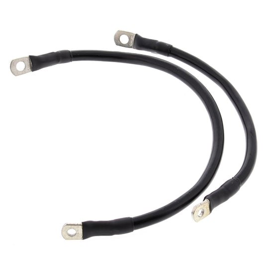 Battery Cable Kit Black Harley XL 81-85, XL 81-86, XL 1200 97-98, XL 1200 Custom 97-03, XL 1200 Sport 97-03, XL 883 R 2003, XL 883 STD 97-02, XL 883C Custom 02-03, XL 883R Race Replica 2002, XLH 1000 81-85, XLH 1100 Evolution 86-87, XLH 1200 88-0
