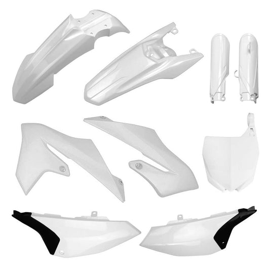 POLISPORT PLASTIC KIT + FORK GUARDS YAMAHA YZ65 2019-2025, WHITE