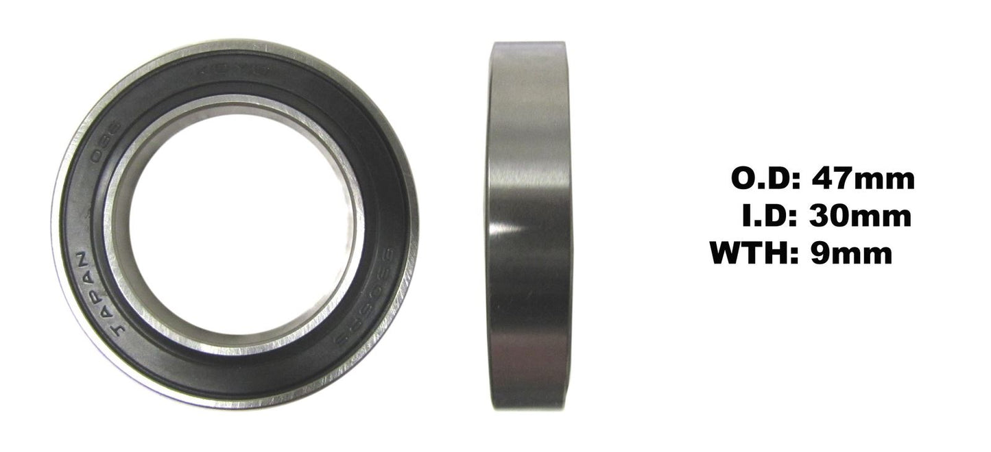 Koyo Bearing 6906-2RS-C3 (ID:30mm x OD:47mm x W:9mm)